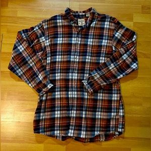 Red Head Brand Co. Shirt Men’s Size XLT Fall Colored Plaid Flannel Long Sleeve